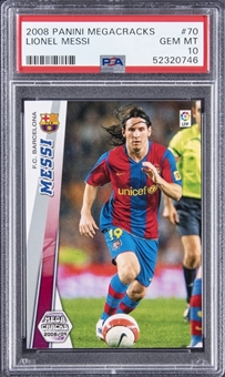 2008-09 Panini Megacracks #70 Lionel Messi - PSA GEM MT 10